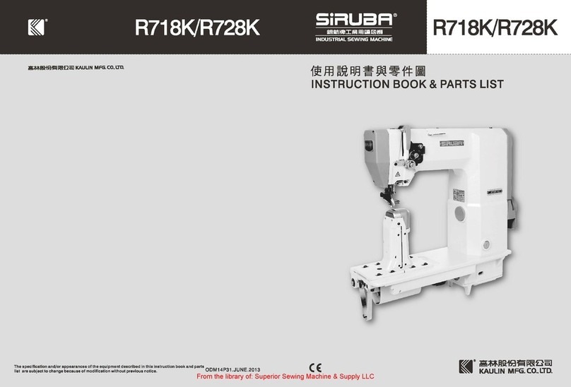Siruba R718K User manual Siruba R718K User manual