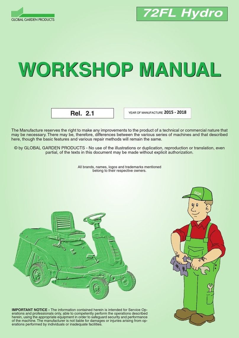 Global garden products 72FL Hydro Workshop manual