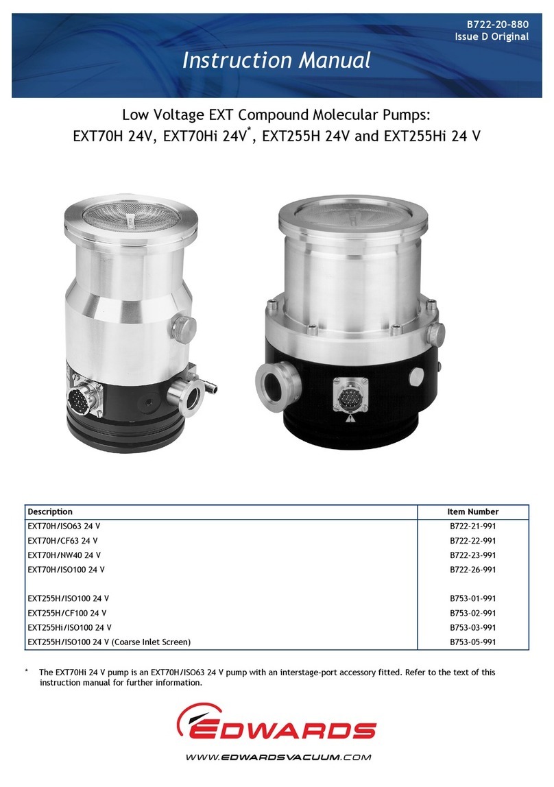 Edwards EXT70H Series instruction manual Edwards EXT70H Series instruction manual