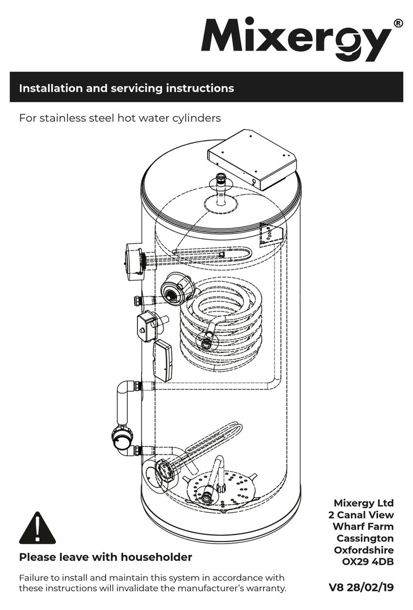 Mixergy M0008 Installation and servicing instructions