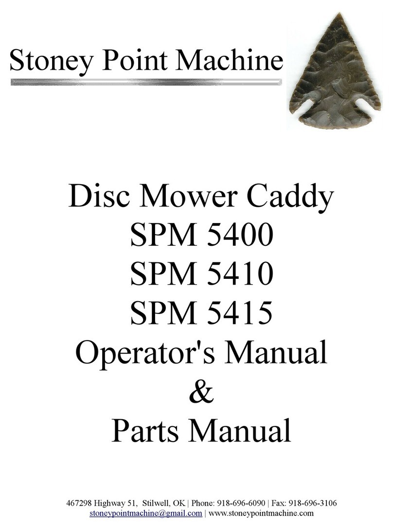 Stoney Point Machine SPM 5400 Operator's Manual & Parts Manual