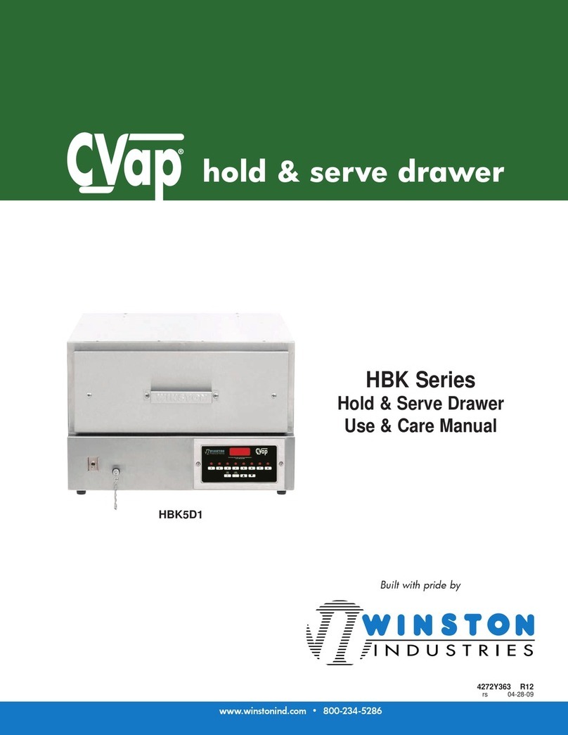 Winston Industries CVap HBK Series Use & care manual