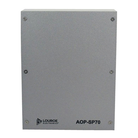 Louroe Electronics AOP-SP70 Installation and operating instructions