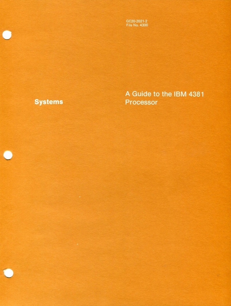IBM 4381 User manual