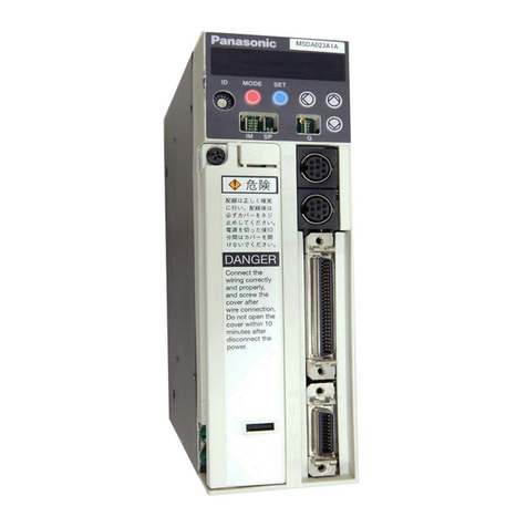 Panasonic minas a series operating manual