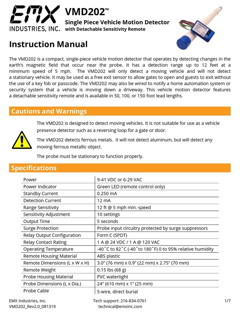 EMX Industries VMD202 User manual EMX Industries VMD202 User manual
