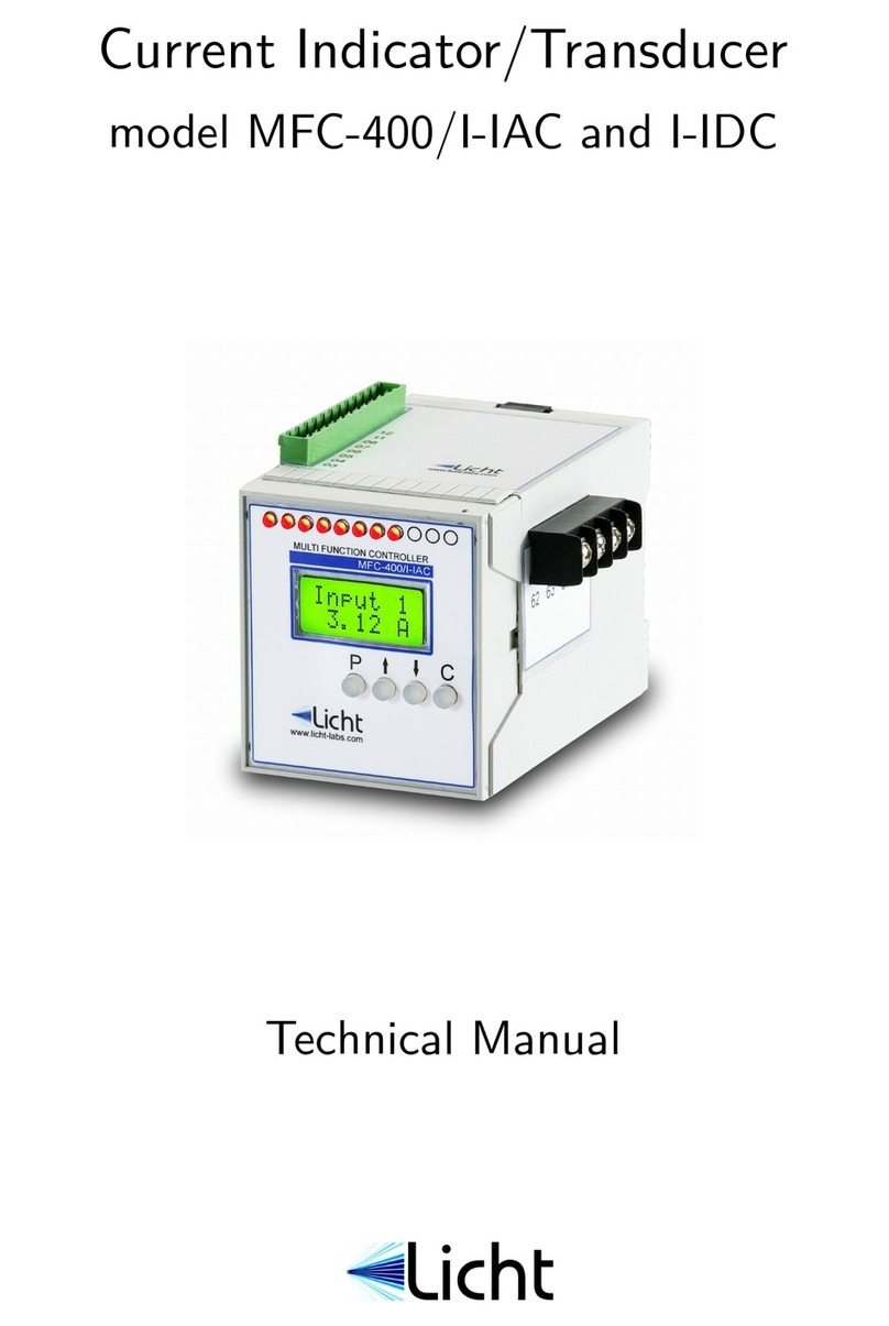 Licht MFC-400/I-IAC Technical manual Licht MFC-400/I-IAC Technical manual