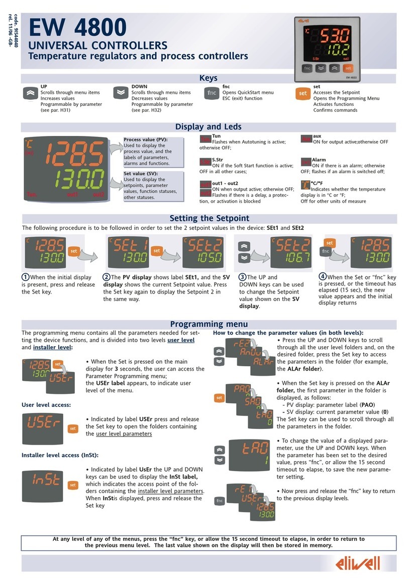 Eliwell EW 4800 manual