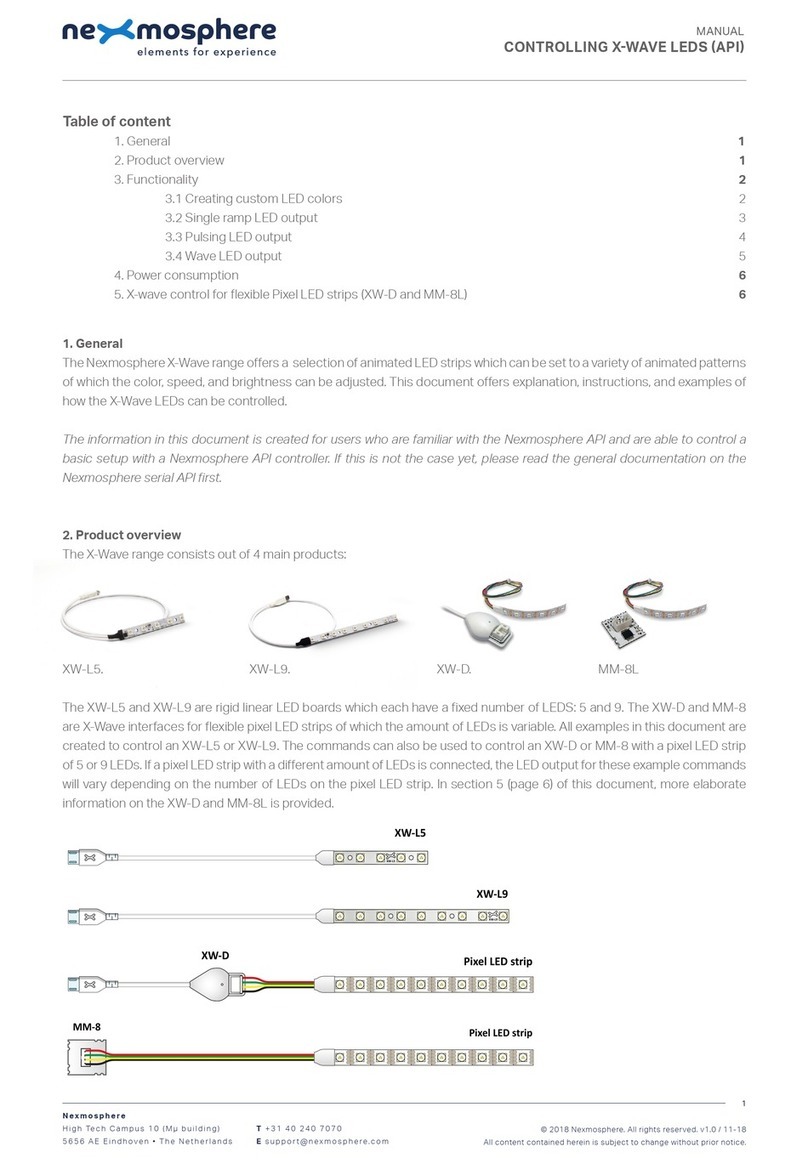 Nexmosphere X-Wave Series manual