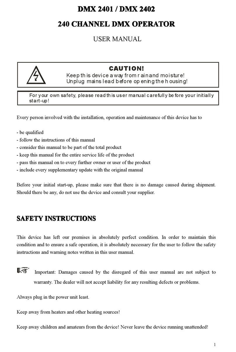 Guangzhou Amin Electronics DMX 2401 user manual