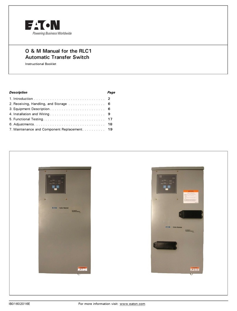 Eaton RLC1 Installation and operation manual