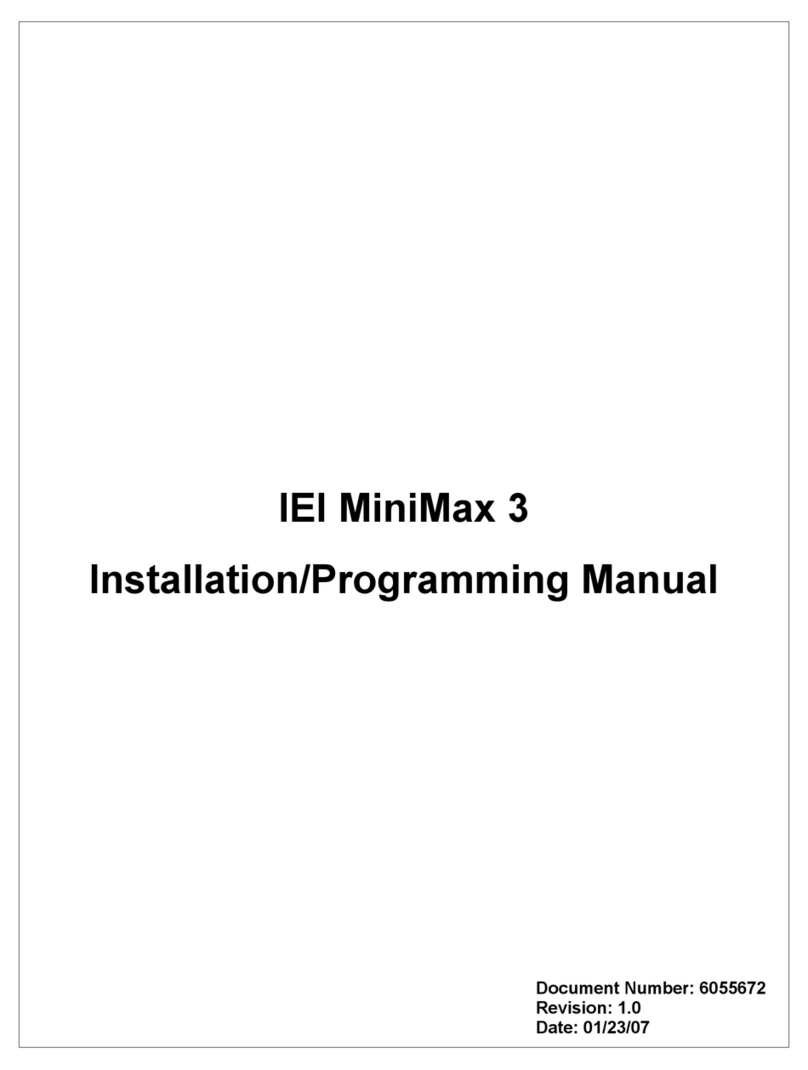 IEI Technology MiniMax 3 Installation & programming manual IEI Technology MiniMax 3 Installation & programming manual