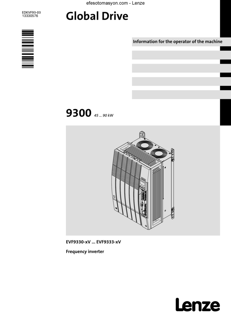 Lenze 9300 Series User manual
