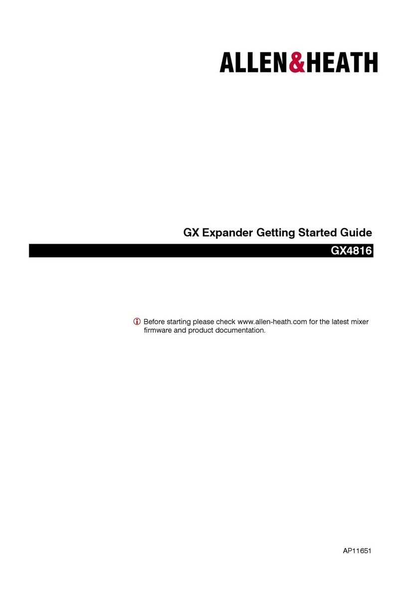 ALLEN & HEATH GX4816 User manual