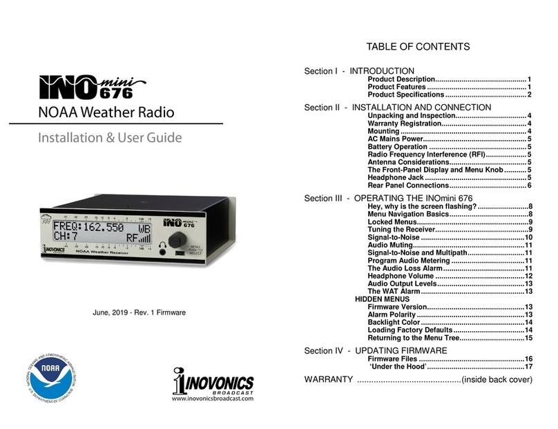 Inovonics INOmini 676 Installation & user guide Inovonics INOmini 676 Installation & user guide