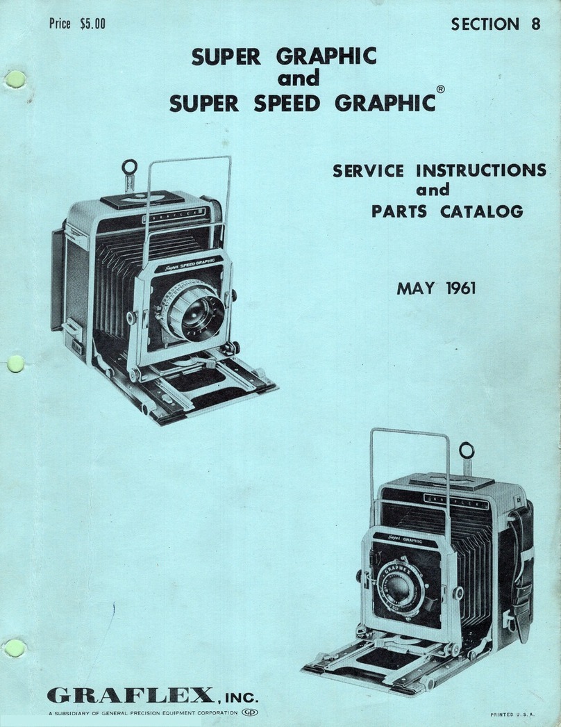 Graflex SUPER SPEED GRAPHIC Installation, service instructions & parts