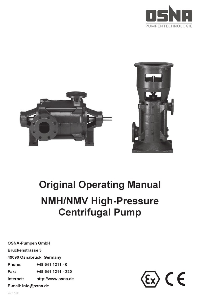 OSNA NMH Series operating manual
