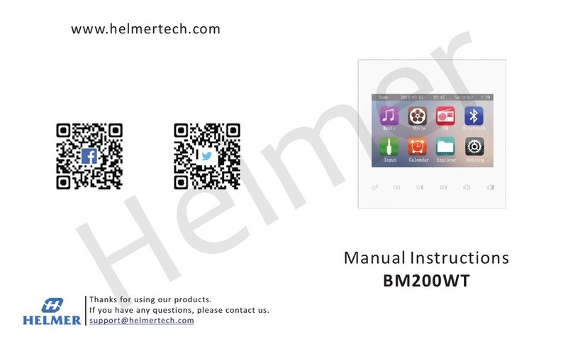 Helmer BM200WT Manual instructions