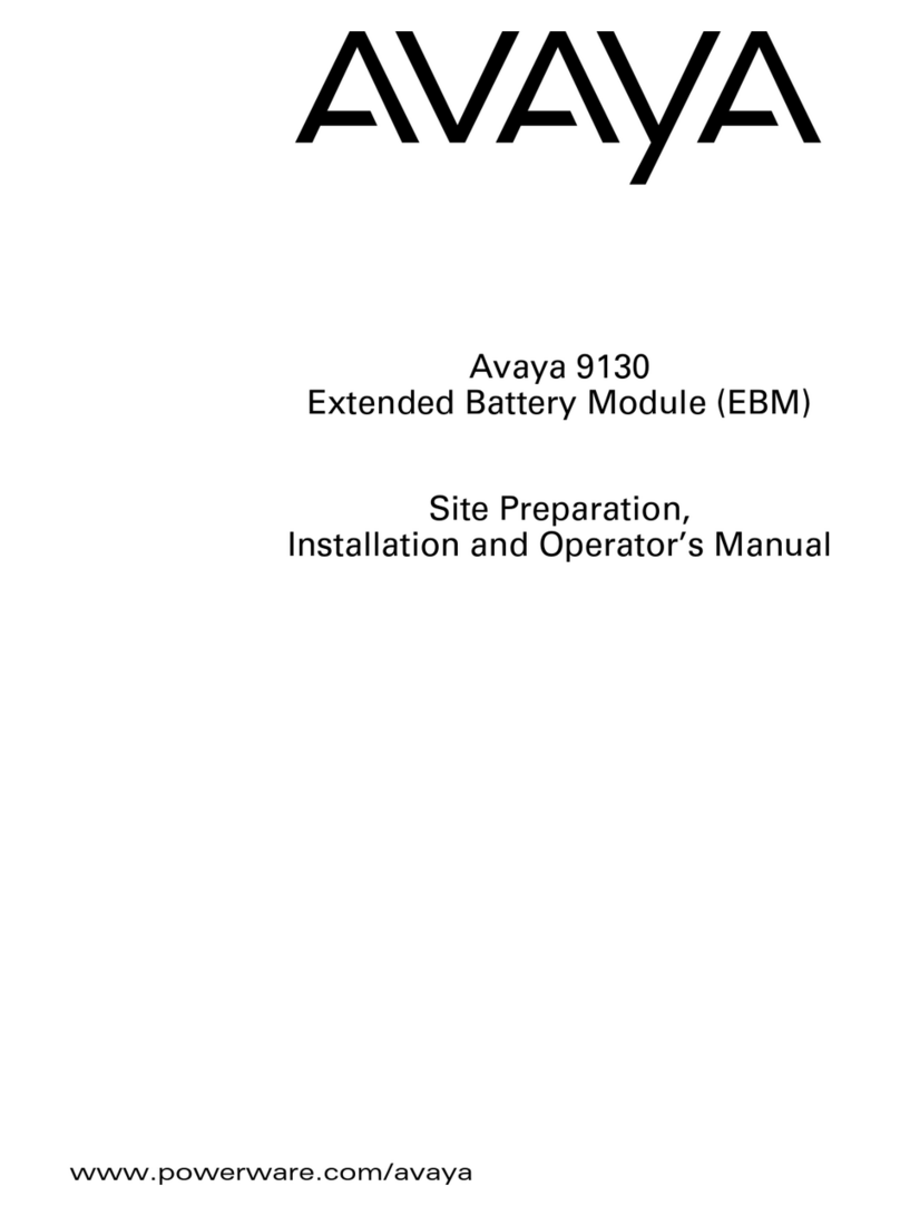 Avaya 9130 EBM Operator's manual
