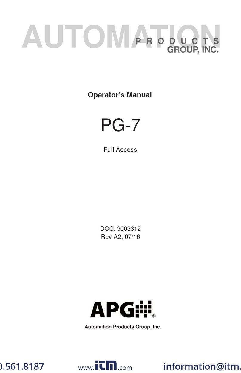 APG PG-7 Operator's manual