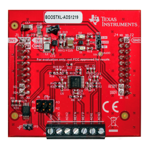 Texas Instruments BOOSTXL-ADS1219 BoosterPack User manual Texas Instruments BOOSTXL-ADS1219 BoosterPack User manual