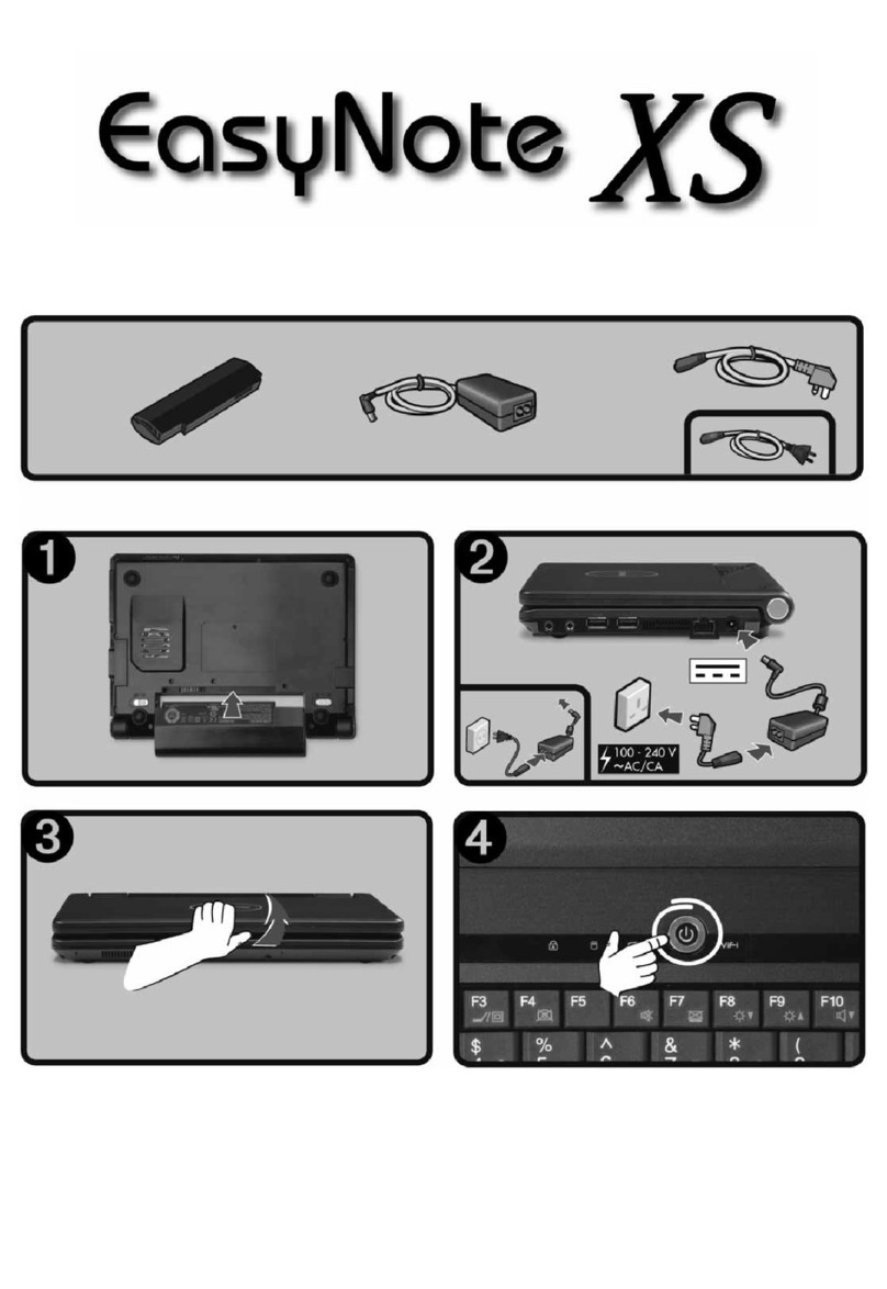 Packard Bell EasyNote XS User manual Packard Bell EasyNote XS User manual