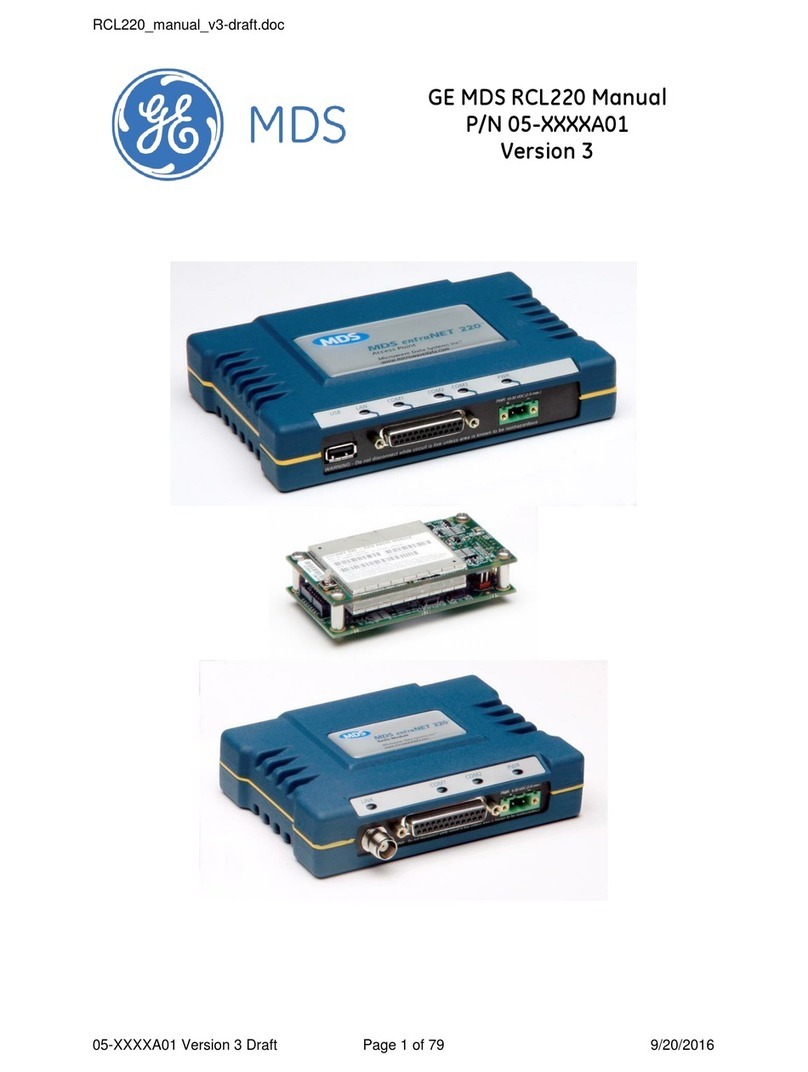 GE MDS RCL220 manual