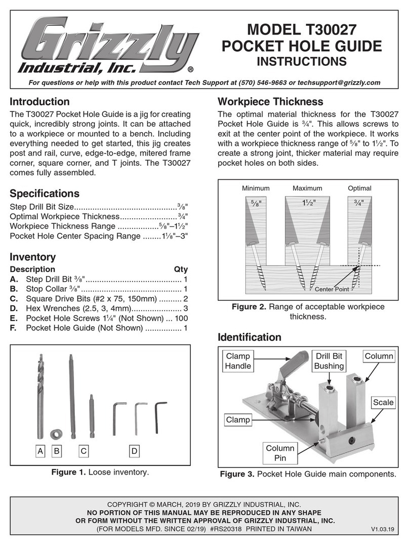 Grizzly T30027 User manual