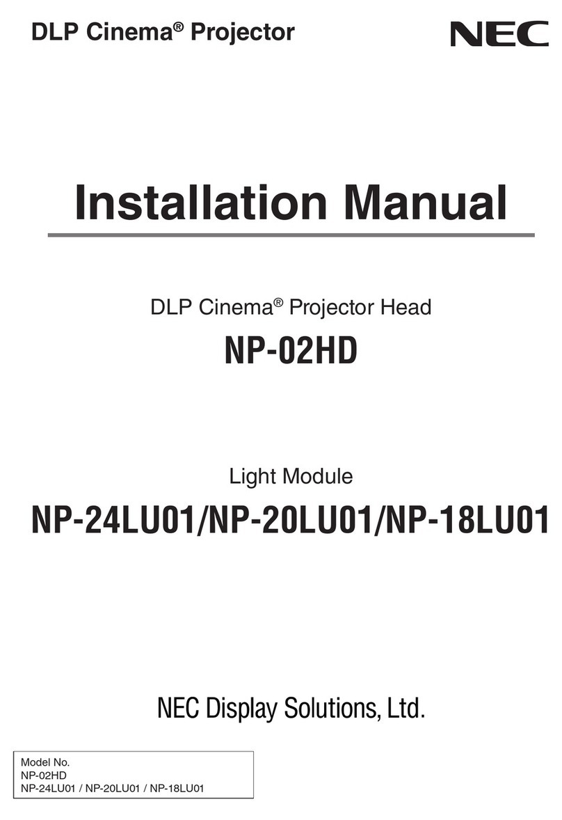 NEC NP-02HD installation manual
