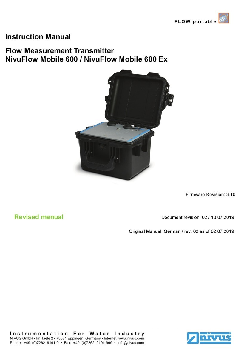Nivus NivuFlow Mobile 600 instruction manual