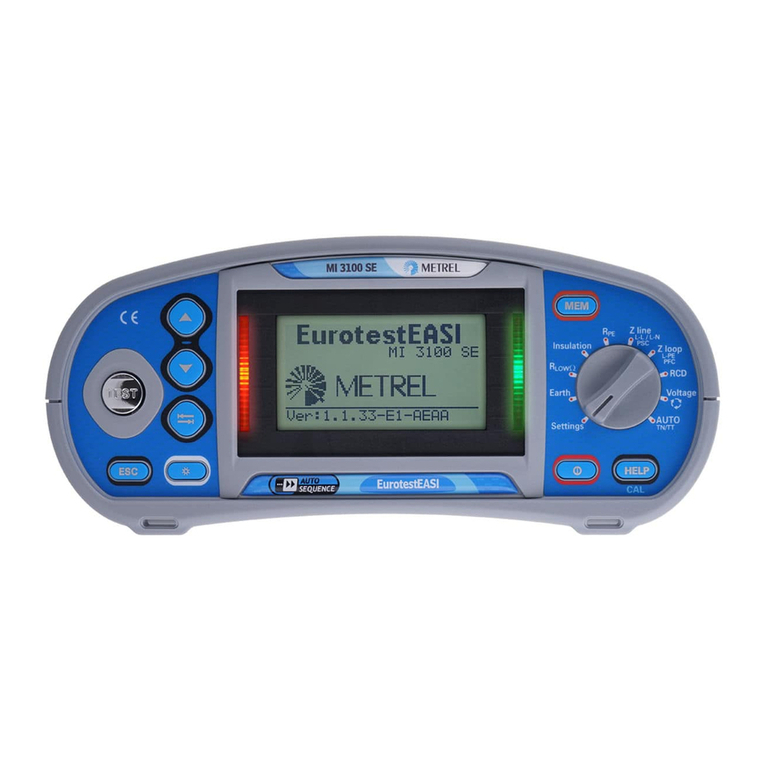 METREL MI 3100 SE EurotestEASI User manual METREL MI 3100 SE EurotestEASI User manual