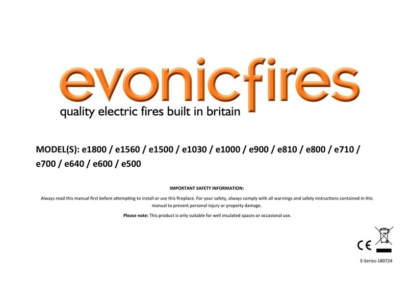 Evonicfires e1800 User manual Evonicfires e1800 User manual