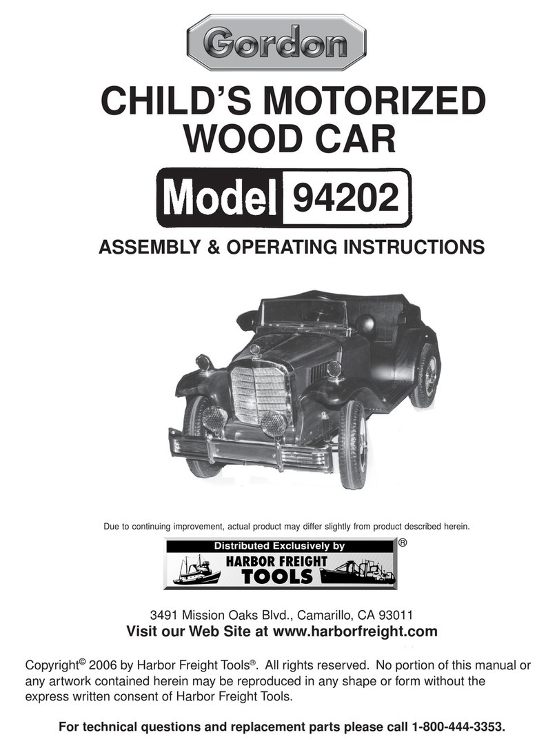 Gordon 94202 Assembly & operating instructions