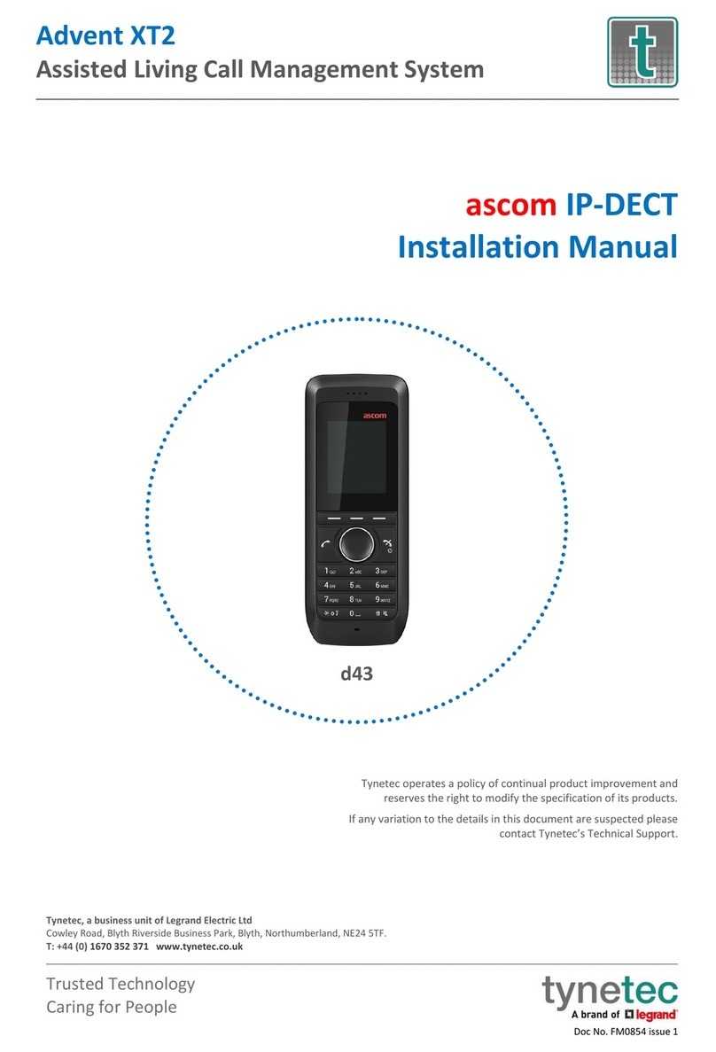 LEGRAND Tynetec Advent XT2 installation manual