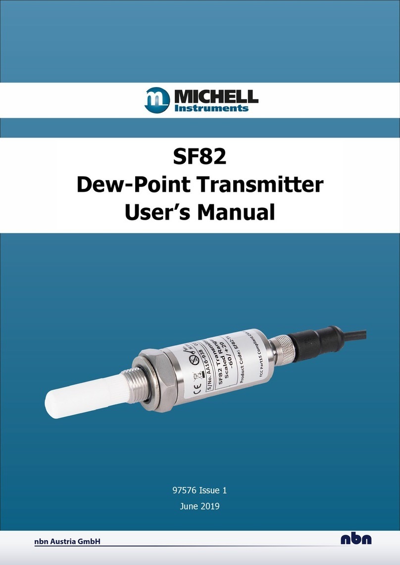 Michell Instruments SF82 Series User manual