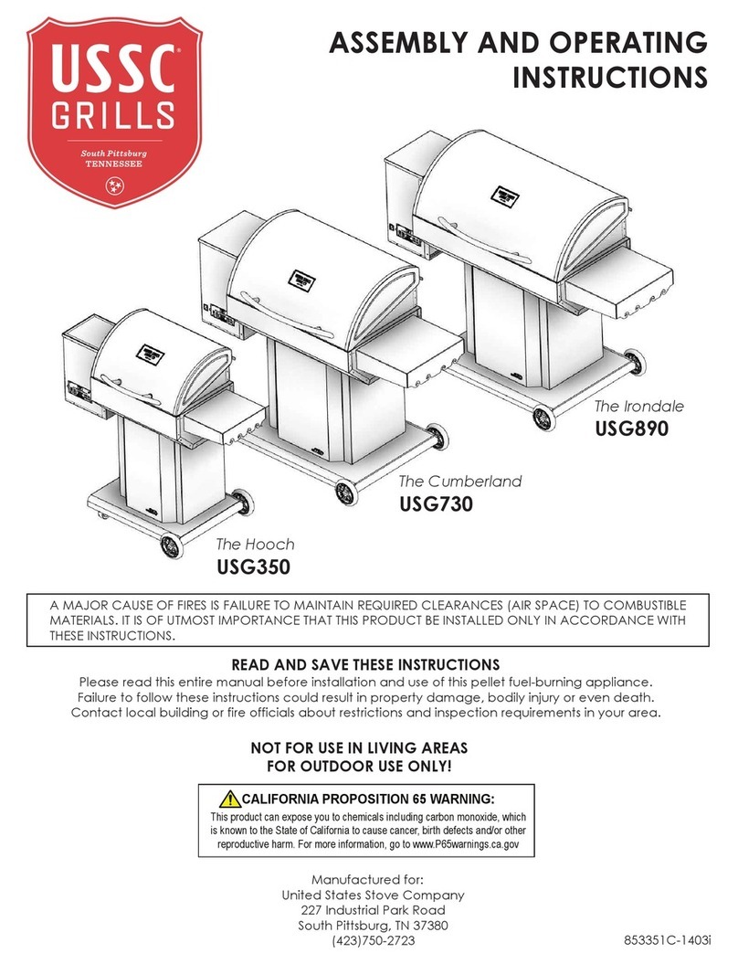 USSC Irondale USG890 Assembly and operating instructions