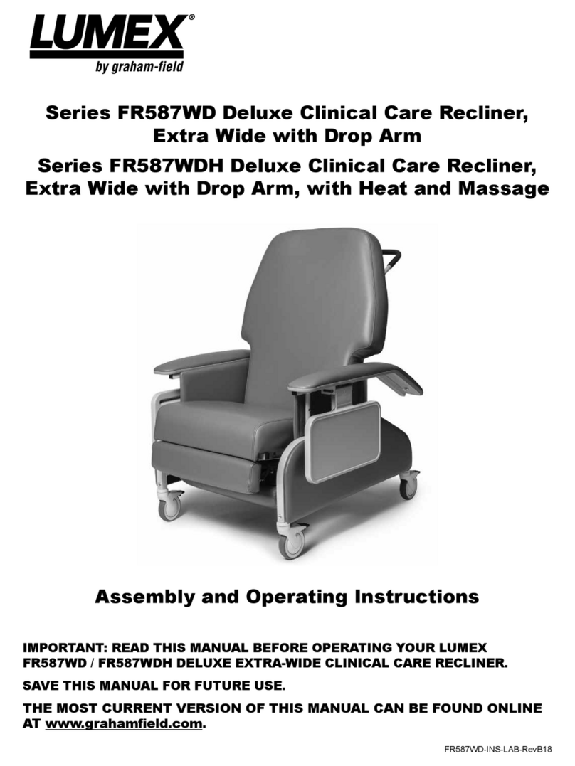 Graham-Field Health Products Lumex FR587WD Series Assembly and operating instructions
