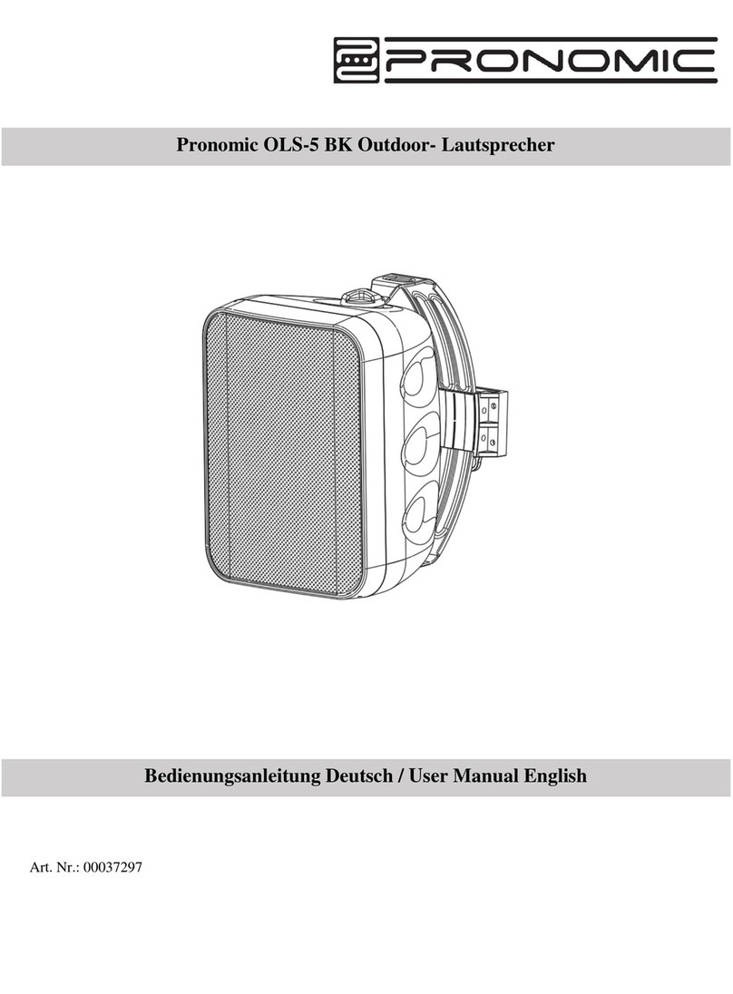 Pronomic OLS-5 BK User manual