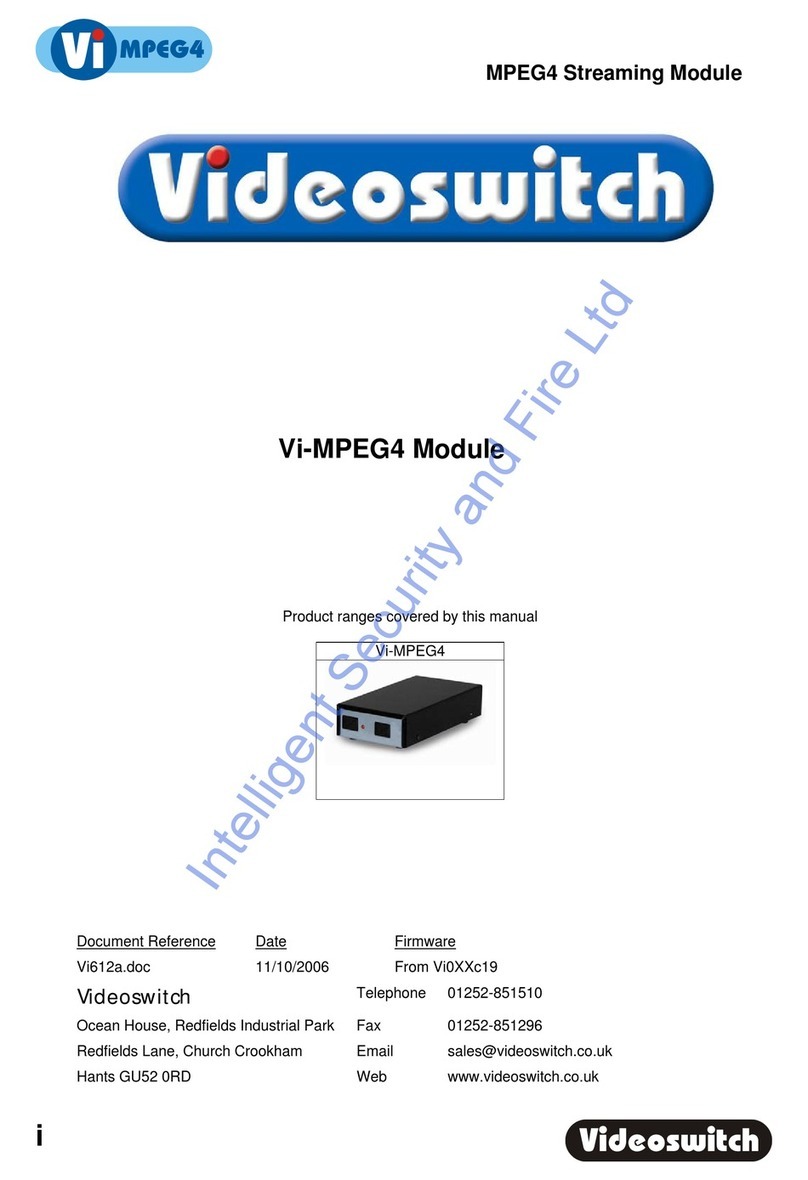 Videoswitch Vi-MPEG4 manual
