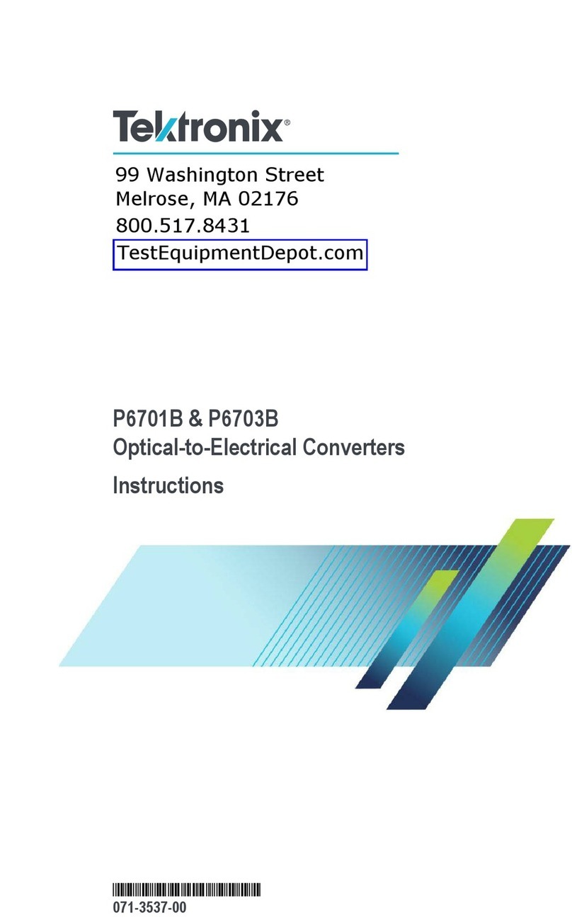 Tektronix P6701B User manual Tektronix P6701B User manual