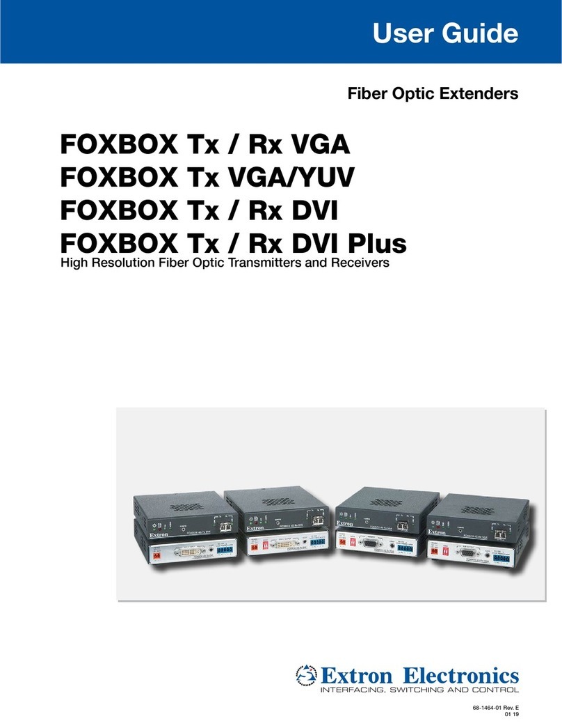 Extron electronics FOXBOX Tx VGA MM User manual