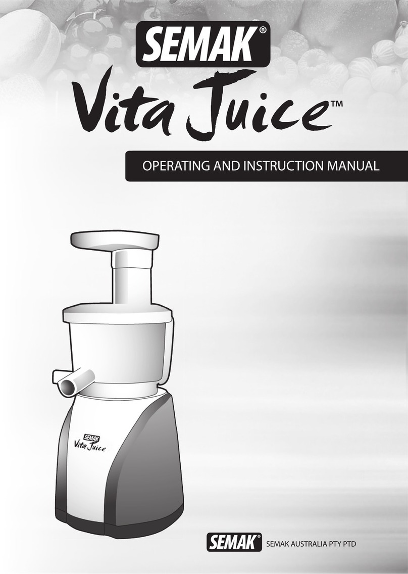 SEMAK Vita Juice VJ2012 User manual