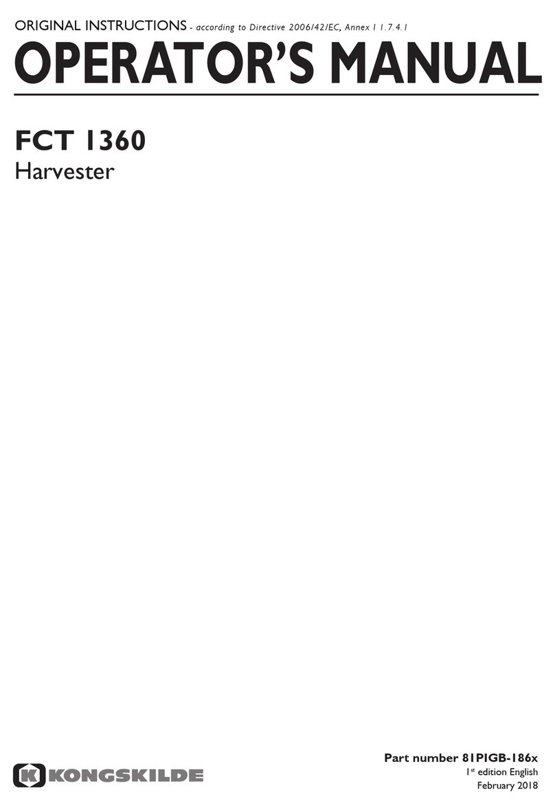 Kongskilde FCT 1360 User manual