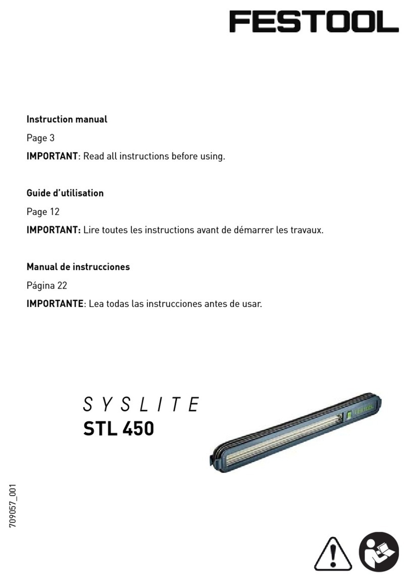 Festool SYSLITE STL 450 instruction manual