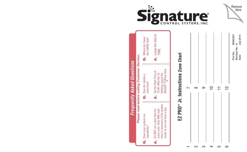 Signature Control Systems EZ Pro Jr. 8300 Series Installation and programming guide