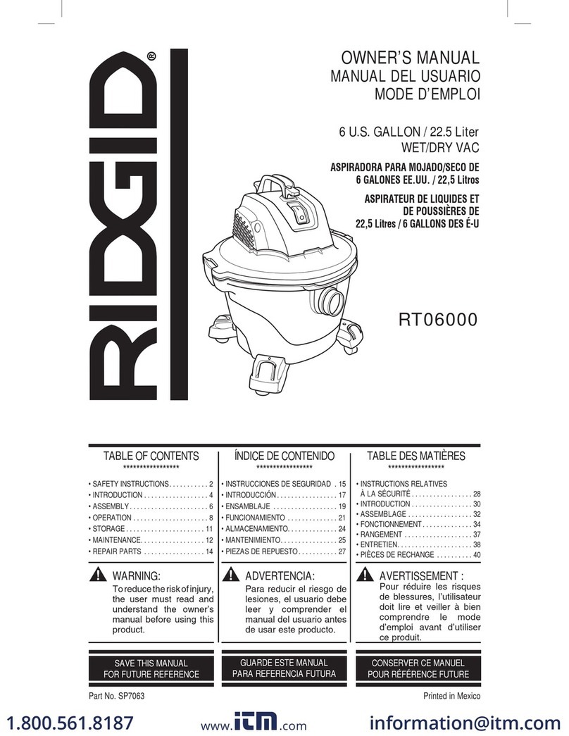 RIDGID RT06000 owner's manual