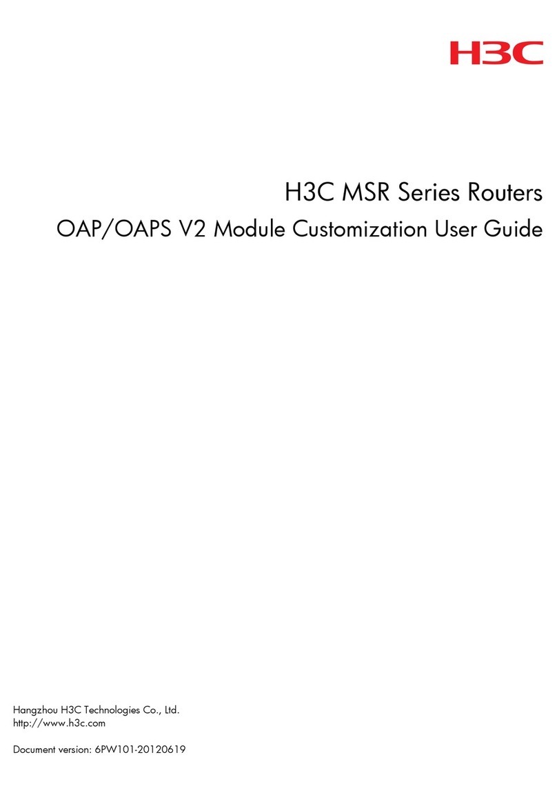 H3C MSR Series User manual