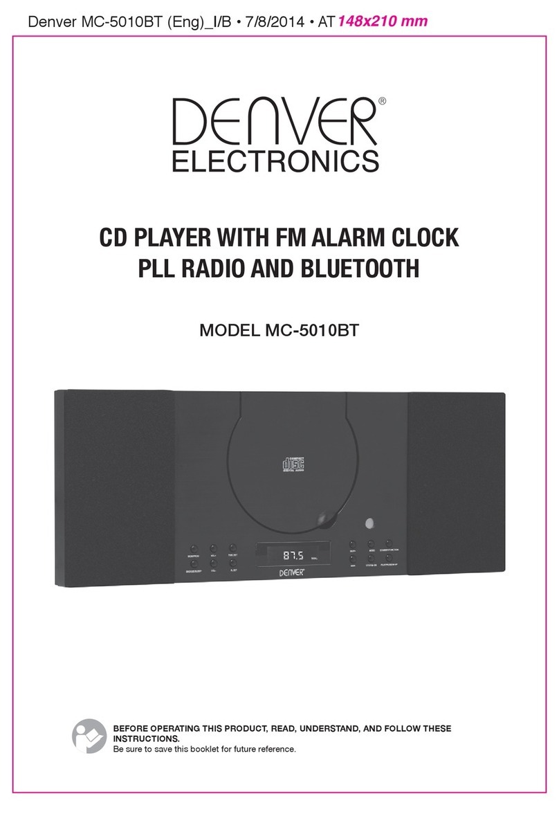 Denver Electronics MC-5010BT Booklet