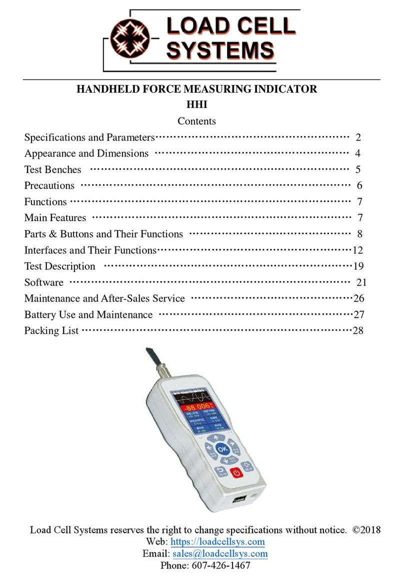 Load Cell Systems TX-2 manual