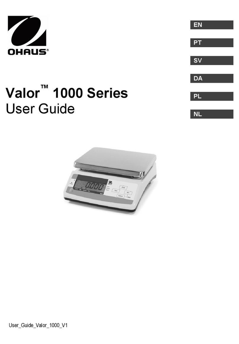 OHAUS Valor 1000 user guide